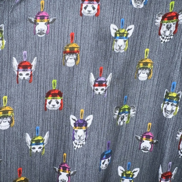 Jared Lang Animals in Helmets Button Down M - Picture 9 of 14